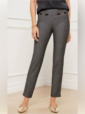 NWT - TALBOTS - CHATHAM SLIM ANKLE
PANTS - SHARKSKIN - Size 12